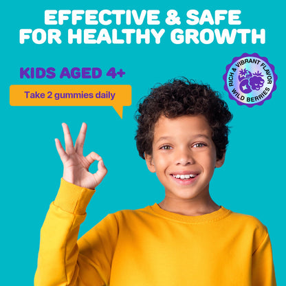 Height Growth Gummies for Kids - Growth Vitamins for Teens, Height Increase Multivitamin for Boys & Girls with Calcium Vitamin D C K2 Magnesium Zinc, Natural Height Growth Maximizer Supplement, 60 PCS - dailyvitalstore