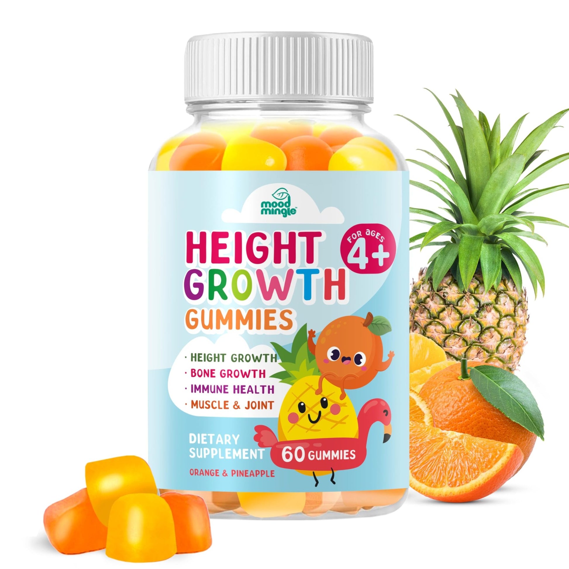 Height Growth Gummies Supplement - Kids Teens Height Increaser Maximizer Grow Taller Vitamins - dailyvitalstore
