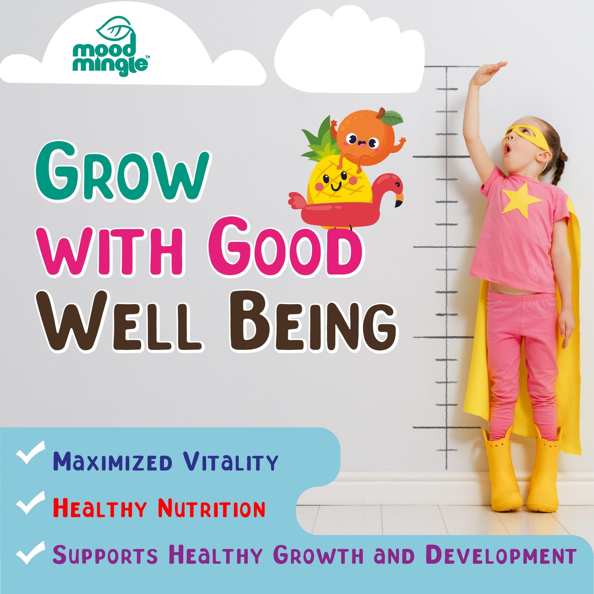 Height Growth Gummies Supplement - Kids Teens Height Increaser Maximizer Grow Taller Vitamins - dailyvitalstore