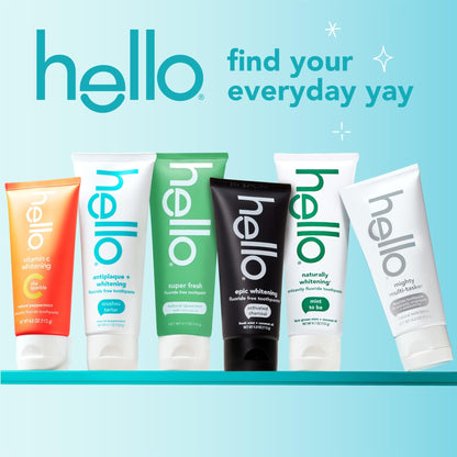 hello Epic Whitening Charcoal Fluoride Free Toothpaste, Activated Charcoal Toothpaste with Coconut Oil, Whitens Teeth Naturally, SLS Free - dailyvitalstore
