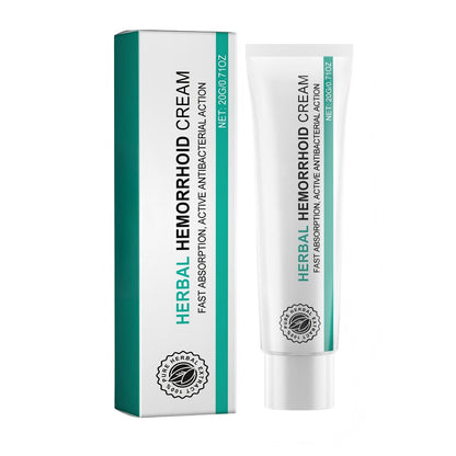 Hemorrhoid Cream, Herbal Hemorrhoid Ointment, Natural Itching & Burning Relief Hemorrhoidal Cream, External Discomfort Support for Men Women 20g - dailyvitalstore