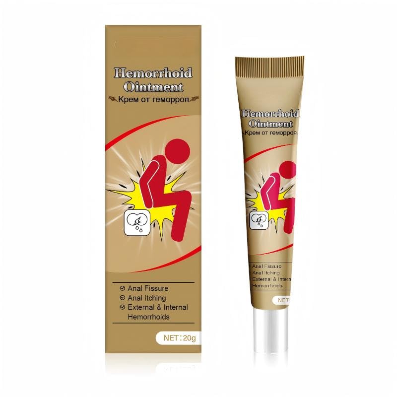 Hemorrhoid Cream, Herbal Hemorrhoid Ointment, Natural Itching & Burning Relief Hemorrhoidal Cream, External Discomfort Support for Men Women 20g - dailyvitalstore