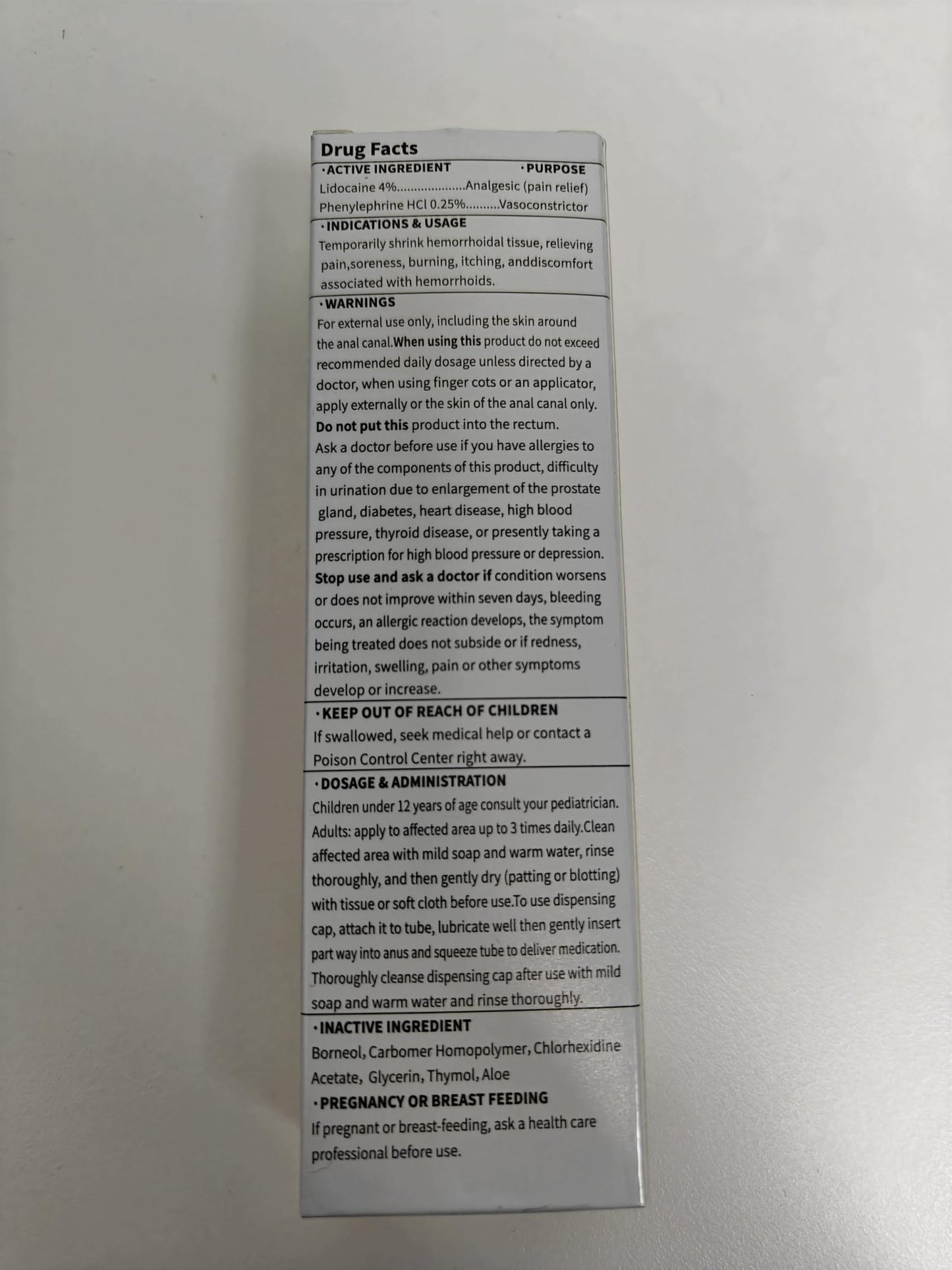 Hemorrhoid & Fissure Ointment, Hemorrhoid Treatment and Hemorrhoid Cream with Lidocaine 4% and Phenylephrine HCI for Fast Relief of Pain, Swelling, Itching, Burning, Hemorrhoidal treatment, 2 Pack-HH - dailyvitalstore