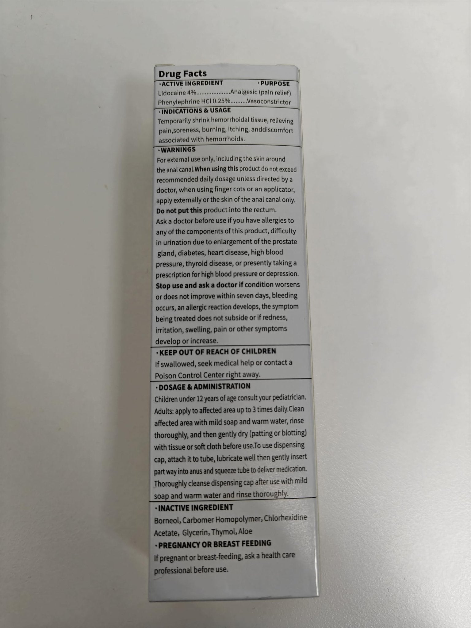 Hemorrhoid & Fissure Ointment, Hemorrhoid Treatment and Hemorrhoid Cream with Lidocaine 4% and Phenylephrine HCI for Fast Relief of Pain, Swelling, Itching, Burning, Hemorrhoidal treatment, 2 Pack-HH - dailyvitalstore