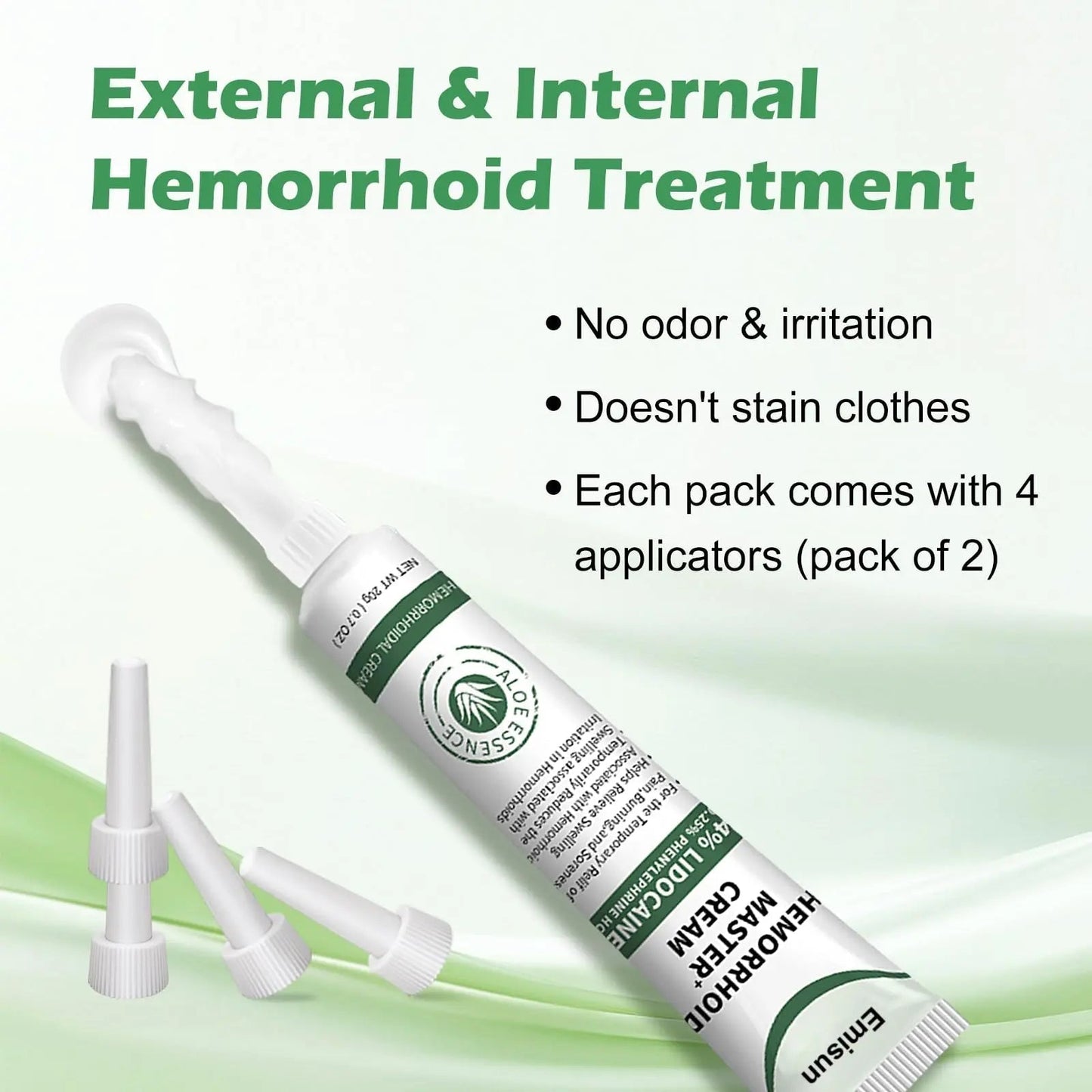 Hemorrhoid & Fissure Ointment, Hemorrhoid Treatment and Hemorrhoid Cream with Lidocaine 4% and Phenylephrine HCI for Fast Relief of Pain, Swelling, Itching, Burning, Hemorrhoidal treatment, 2 Pack-J2 - dailyvitalstore