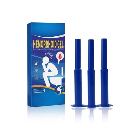 Hemorrhoid Relief Gel with 3 Disposable Applicators - Fast Soothing Cream for Itching & Swelling - Internal & External Treatment (Pack of 3) - dailyvitalstore