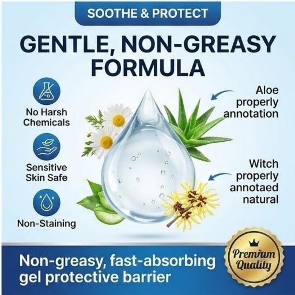 Hemorrhoid Relief Gel with 3 Disposable Applicators - Fast Soothing Cream for Itching & Swelling - Internal & External Treatment (Pack of 3) - dailyvitalstore