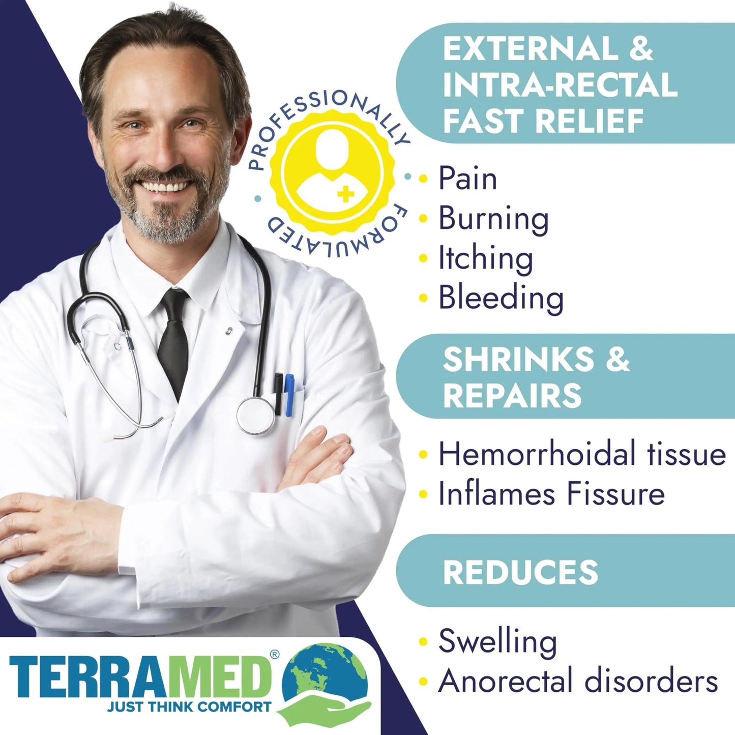 Hemorrhoid Treatment | Hemorrhoid Ointment | Hemorrhoid & Fissure Ointment | 7 Pre-Filled Applicators | Fast & Effective Relief | Reduces Swelling, Itching & Discomfort | Advanced Formula - dailyvitalstore