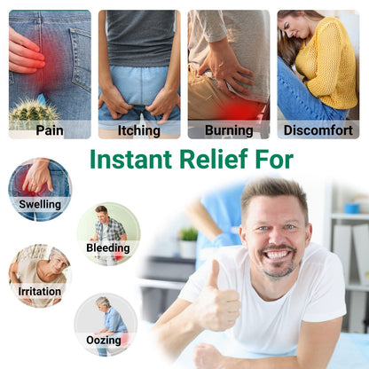 Hemorrhoid Treatment Ointment, Maximum Strength Treatment & Fast Relief for Pain, Itching, Burning, Swelling, Fissure, Bleeding, Discomfort, Long-Lasting Internal & External Hemorrhoid Cream, (2-Pack) - dailyvitalstore
