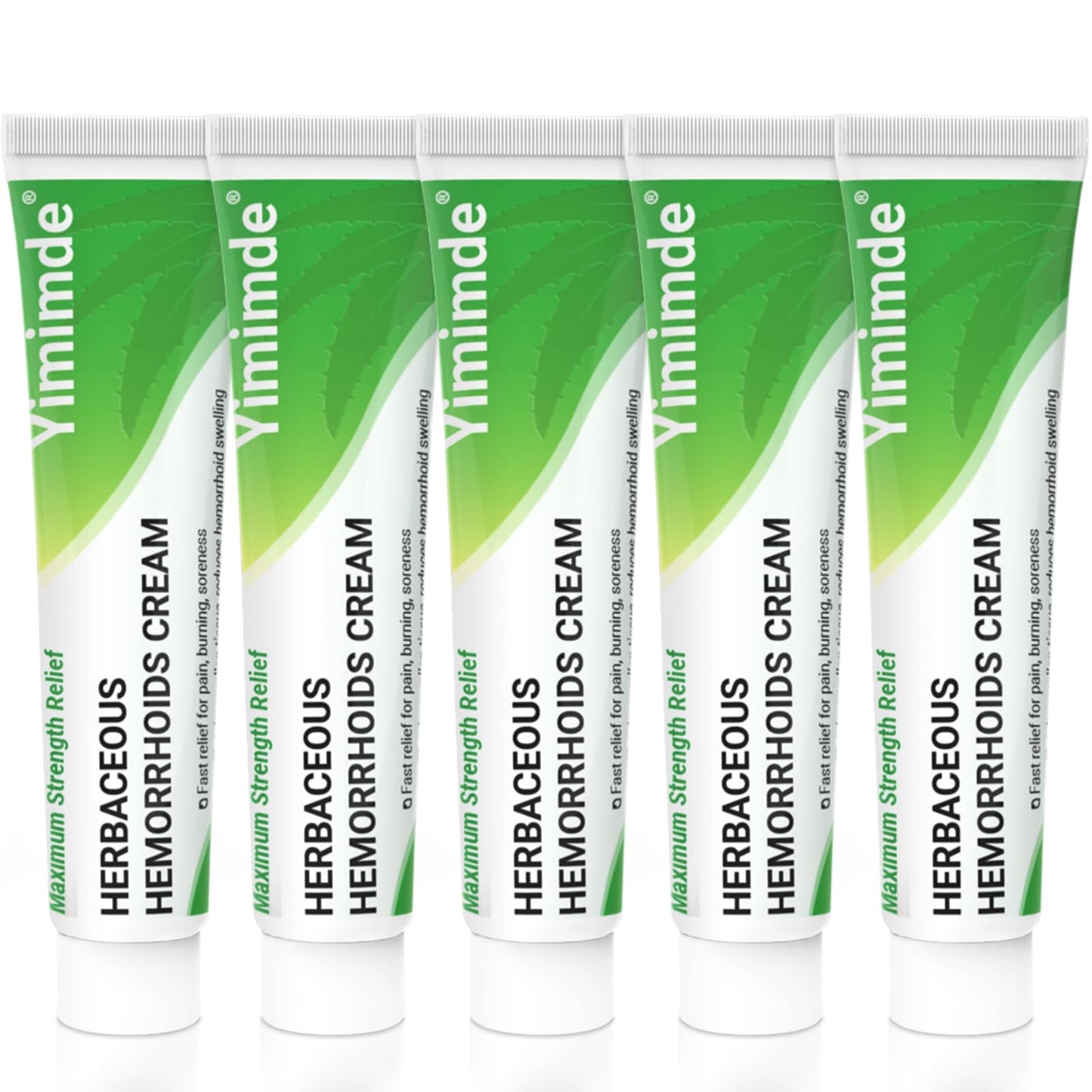 Hemorrhoid Treatment Ointment - Tubesmaximum Strength - Fast Relief from Pain, Itching, Burning, Swelling & Fissures | Natural Aloe & Vitamin E | Travel-Friendly10g x 5 Pieces Tubes - (1.76 Oz) - dailyvitalstore