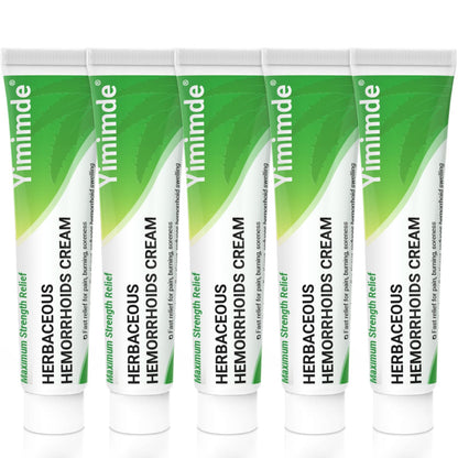 Hemorrhoid Treatment Ointment - Tubesmaximum Strength - Fast Relief from Pain, Itching, Burning, Swelling & Fissures | Natural Aloe & Vitamin E | Travel-Friendly10g x 5 Pieces Tubes - (1.76 Oz) - dailyvitalstore