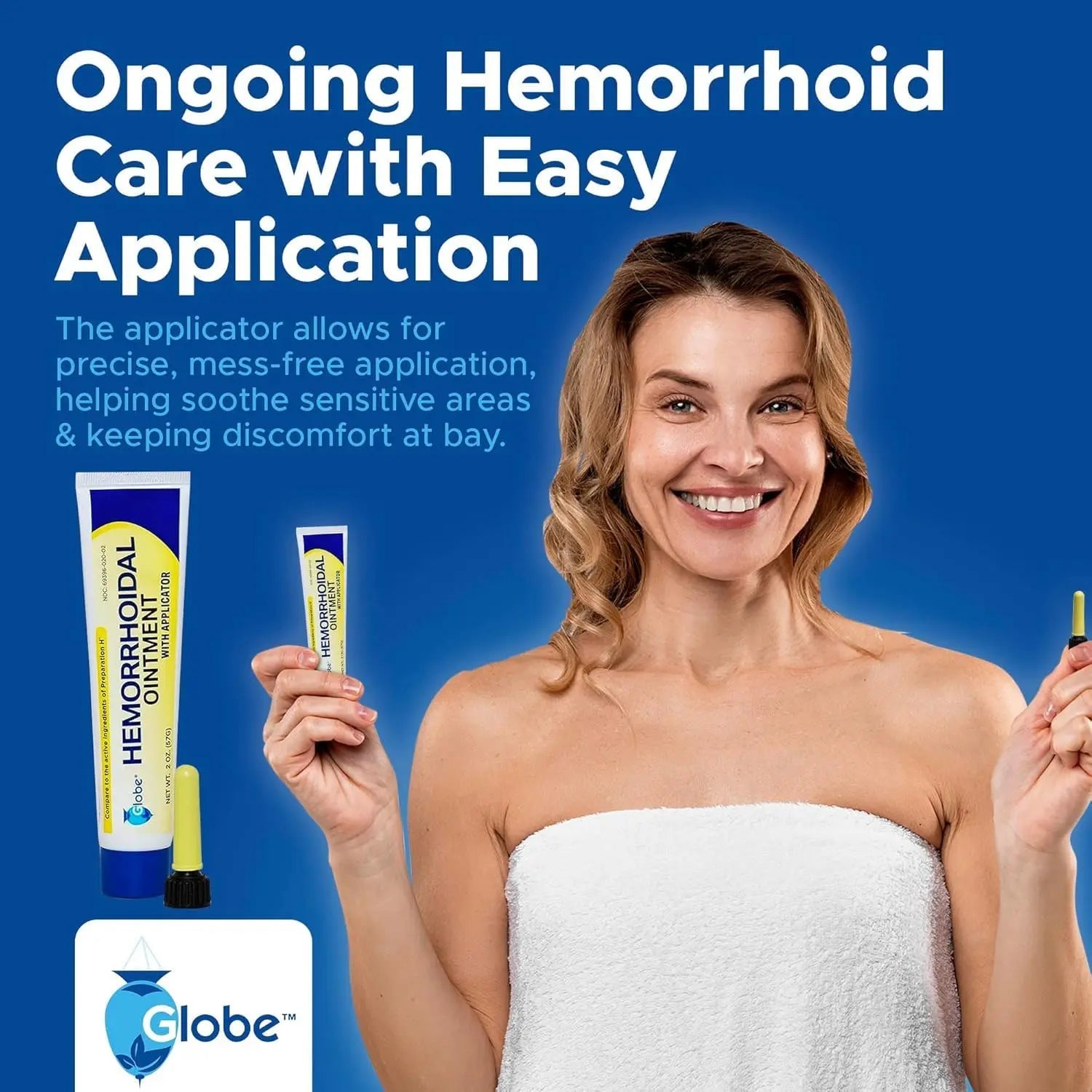 Hemorrhoidal Pain Relief Ointment 2 oz (56g) Per Tube Hemorrhoid Treatment for Fast Acting Itch, Swelling, and Maximum Strength Pain Relief (3 Pack) - dailyvitalstore