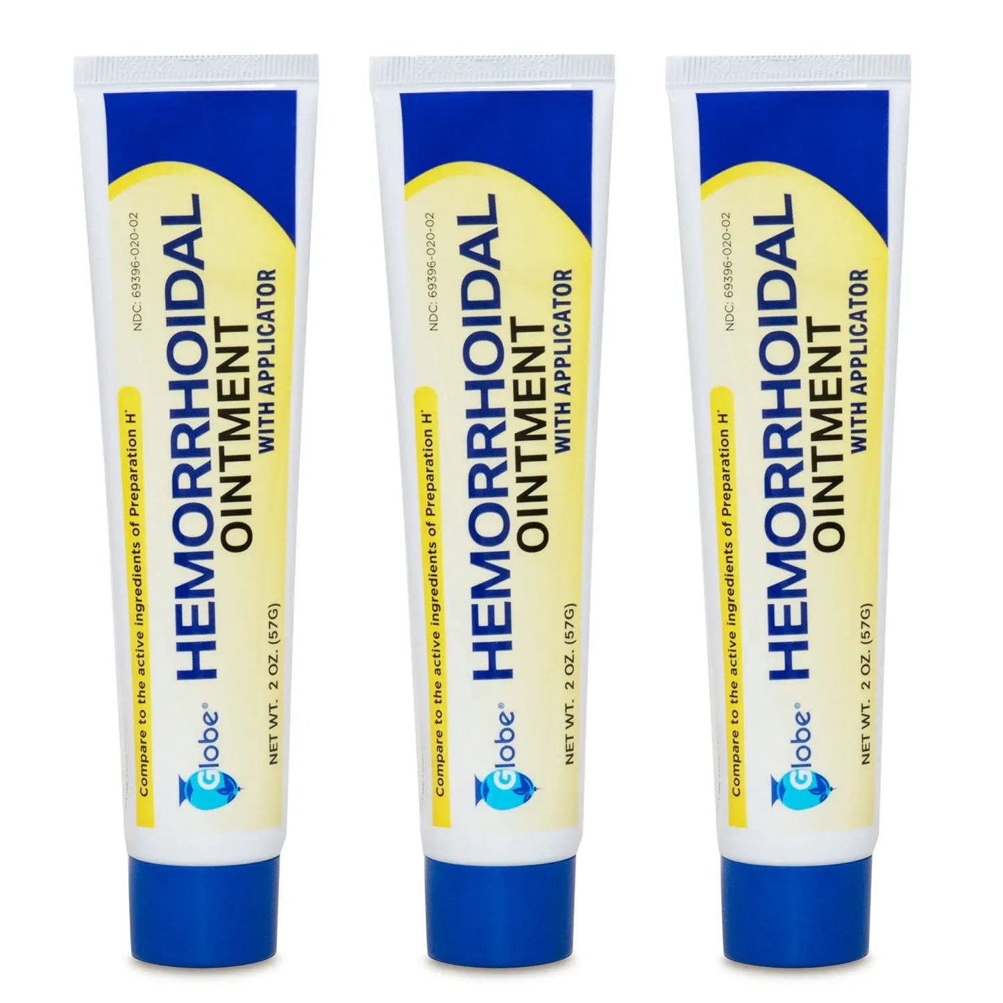 Hemorrhoidal Pain Relief Ointment 2 oz (56g) Per Tube Hemorrhoid Treatment for Fast Acting Itch, Swelling, and Maximum Strength Pain Relief (3 Pack) - dailyvitalstore