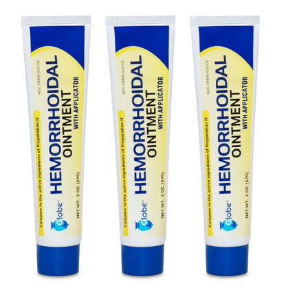 Hemorrhoidal Pain Relief Ointment 2 oz (56g) Per Tube Hemorrhoid Treatment for Fast Acting Itch, Swelling, and Maximum Strength Pain Relief (3 Pack) - dailyvitalstore
