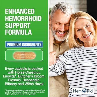 HemRid Max and Maximum Strength Lidocaine Cream - Hemorrhoid Relief Bundle for Fast Internal & External Support - Hemorrhoid Pills & Hemorrhoidal Lidocaine Cream for Rapid Comfort & Soothing Care - dailyvitalstore