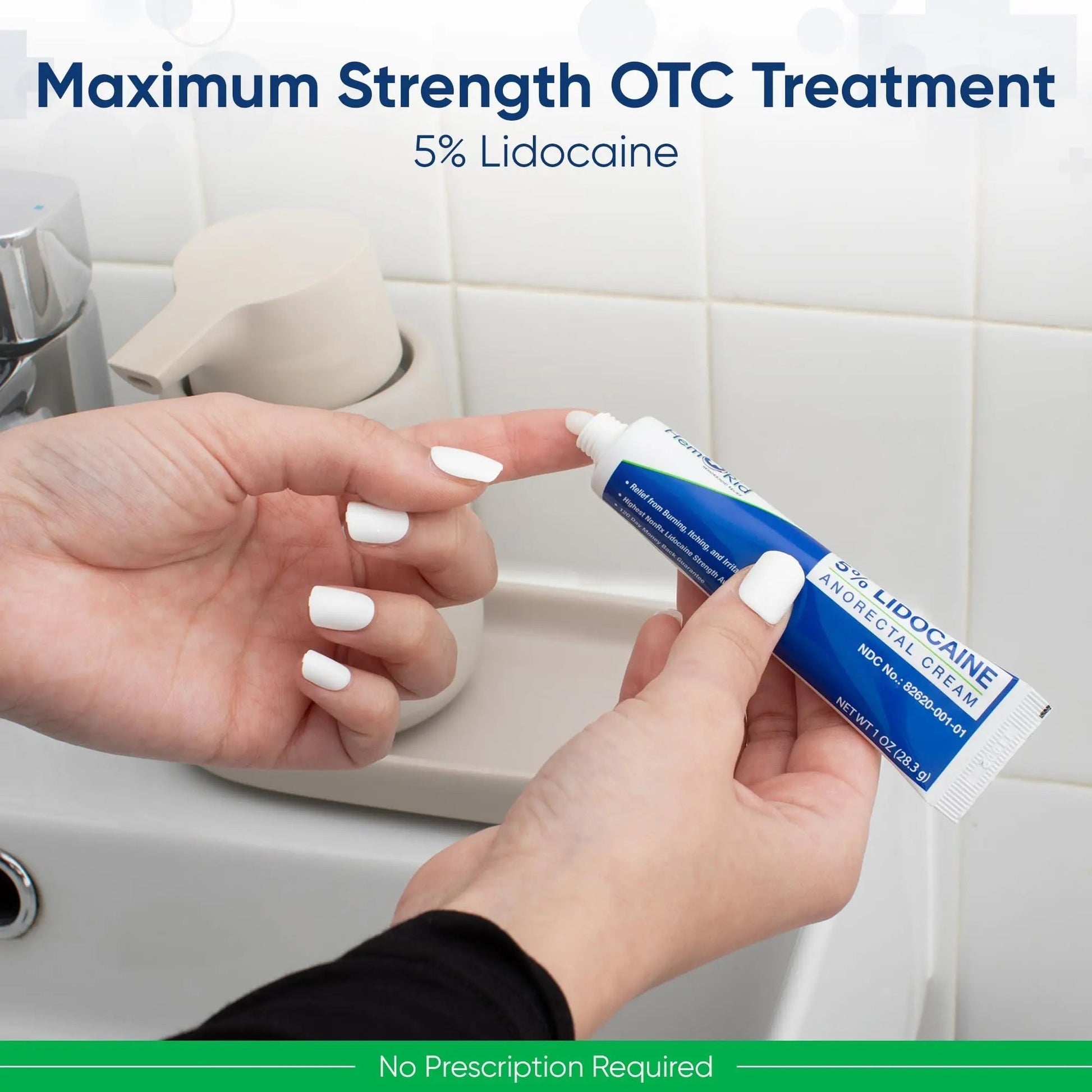 HemRid Maximum Strength Lidocaine Cream for Pain Management. Fast-Acting Hemorrhoid Solution with 5% Lidocaine. Instant Anal Itch and Numbing Effect - dailyvitalstore
