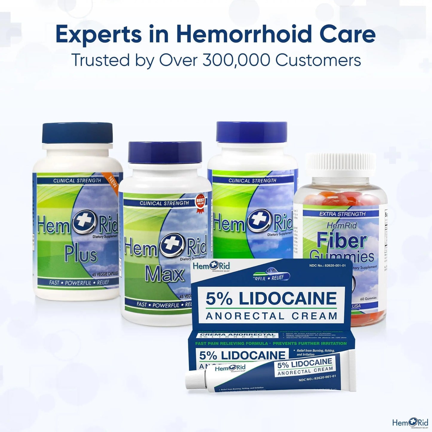HemRid Maximum Strength Lidocaine Cream for Pain Management. Fast-Acting Hemorrhoid Solution with 5% Lidocaine. Instant Anal Itch and Numbing Effect - dailyvitalstore