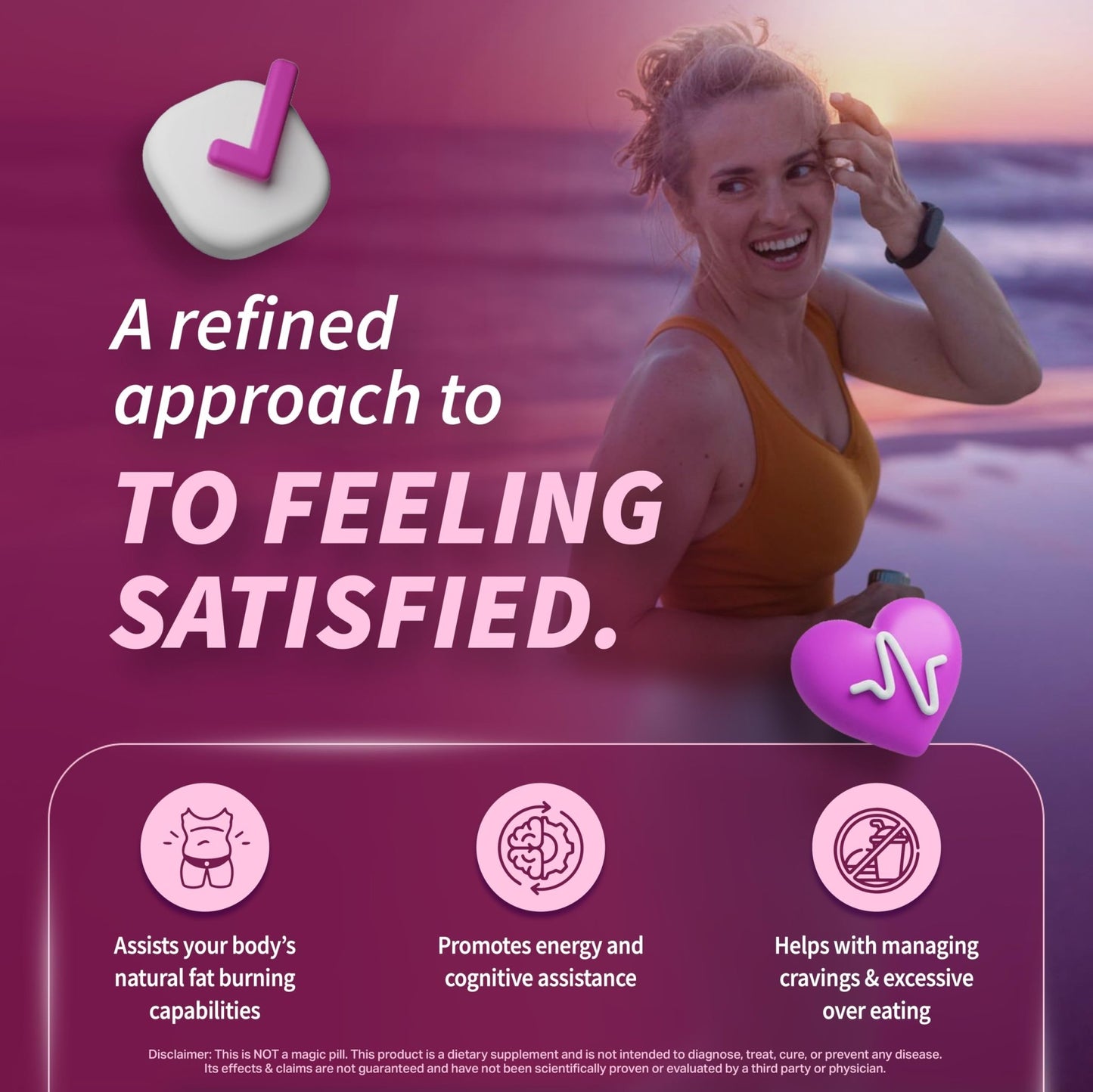 Her Appetite Suppression - Supports Related Metabolic Pathways, Promotes Weight for Women, Helps Control Appetite/Cravings & Promotes Energy - dailyvitalstore