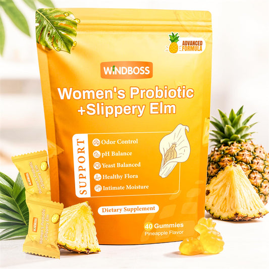 Her Juicy Womens Probiotic Gummies – Daily Feminine Care for Vaginal Health & Yeast PH Balance with Slippery Elm & Prebiotics – Supports Freshness & Balance – Individually Wrapped, 40 Gummies - dailyvitalstore