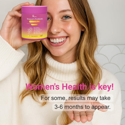 Her Juicy Women's Probiotic Gummies: Supports Women’s Wellness & pH Balance, Clean Vegan, Pineapple Flavor, Prebiotics & Lactobacillus Blend, with Slippery Elm, Gut Health & Immune Defense, 60 Gummies - dailyvitalstore