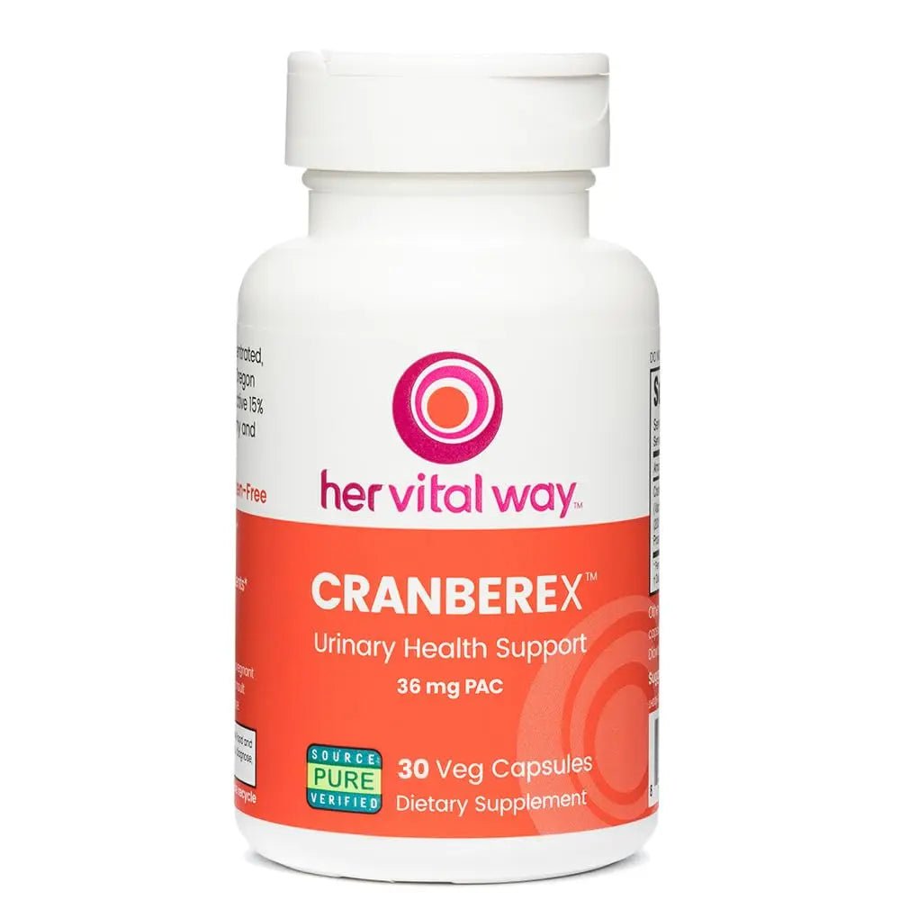 her vital way Cranberex - Cranberry Pills for Women and Men - Cranberry Supplement with 36mg PAC - Cranberry Extract Capsules for Urinary Tract Health and Kidney Care - 30 Veg Capsules - dailyvitalstore