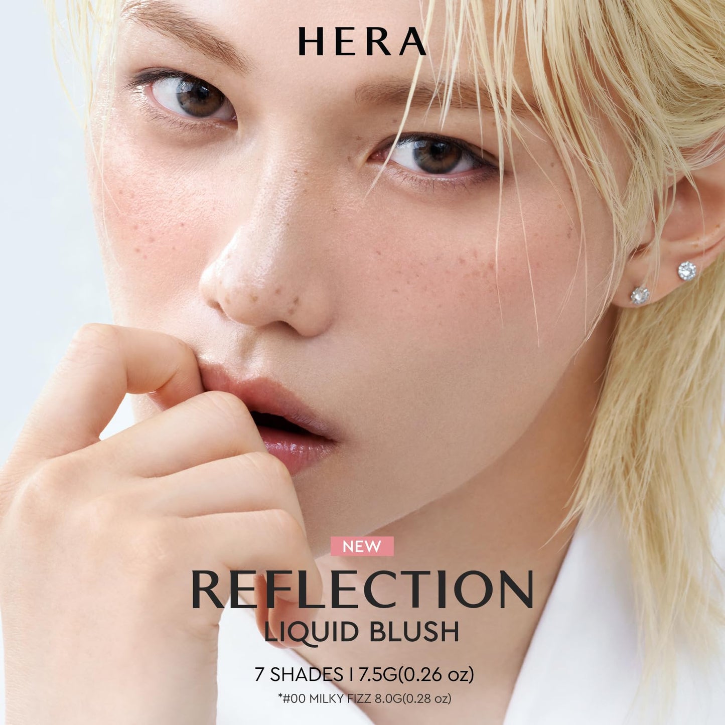 HERA Reflection Liquid Blush 360 Cherry Bomb 7.5g – Glass Skin Glow, Hydrating Serum Formula with 70% Skincare Ingredients, Buildable Radiance, Sheer Color, Korean Makeup - dailyvitalstore