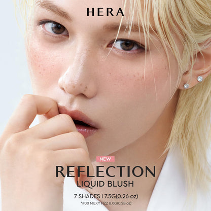 HERA Reflection Liquid Blush 360 Cherry Bomb 7.5g – Glass Skin Glow, Hydrating Serum Formula with 70% Skincare Ingredients, Buildable Radiance, Sheer Color, Korean Makeup - dailyvitalstore