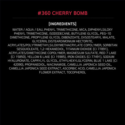 HERA Reflection Liquid Blush 360 Cherry Bomb 7.5g – Glass Skin Glow, Hydrating Serum Formula with 70% Skincare Ingredients, Buildable Radiance, Sheer Color, Korean Makeup - dailyvitalstore