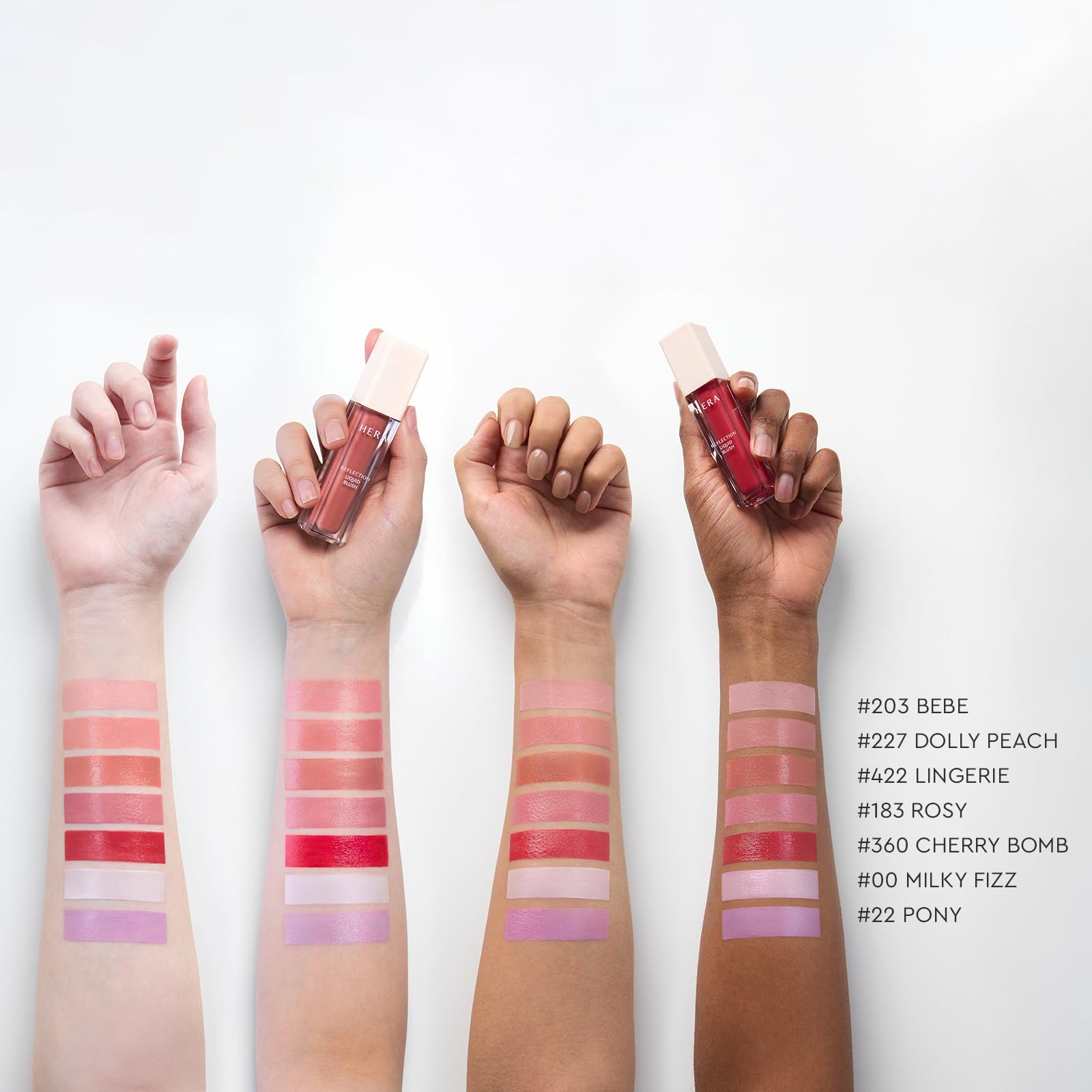 HERA Reflection Liquid Blush 360 Cherry Bomb 7.5g – Glass Skin Glow, Hydrating Serum Formula with 70% Skincare Ingredients, Buildable Radiance, Sheer Color, Korean Makeup - dailyvitalstore