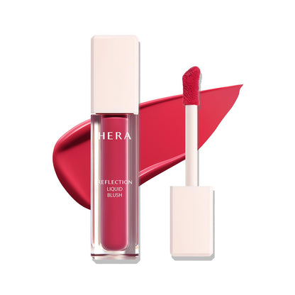 HERA Reflection Liquid Blush 360 Cherry Bomb 7.5g – Glass Skin Glow, Hydrating Serum Formula with 70% Skincare Ingredients, Buildable Radiance, Sheer Color, Korean Makeup - dailyvitalstore