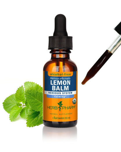 Herb Pharm, Lemon Balm Alcohol Free, 1 Fl Oz - dailyvitalstore