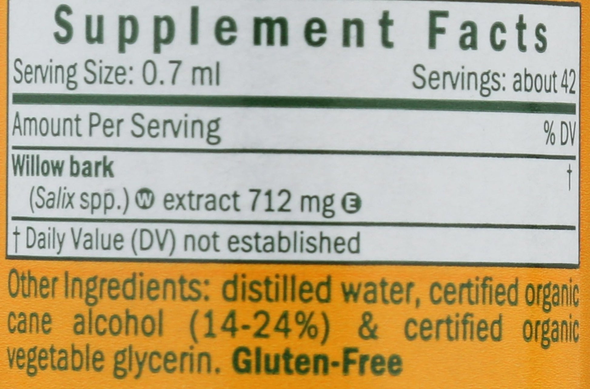 Herb Pharm Willow Bark Liquid Extract for Minor Pain - 1 Ounce (DWILL01) - dailyvitalstore