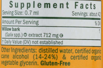 Herb Pharm Willow Bark Liquid Extract for Minor Pain - 1 Ounce (DWILL01) - dailyvitalstore