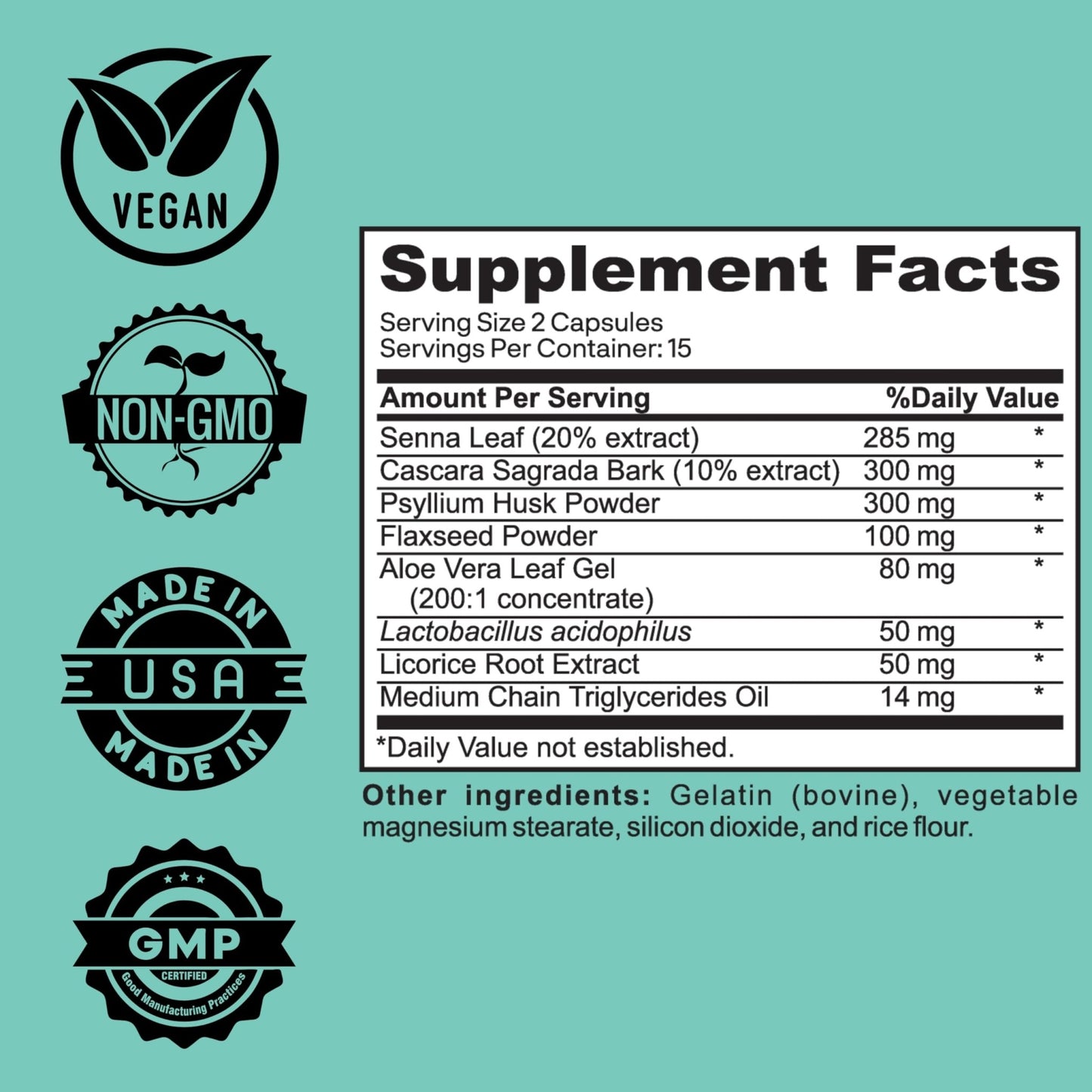 Herb Vitality 15-Day Colon Cleanse – Detox & Gut Health Support with Probiotics, Aloe Vera, Licorice Root & Psyllium Husk - dailyvitalstore