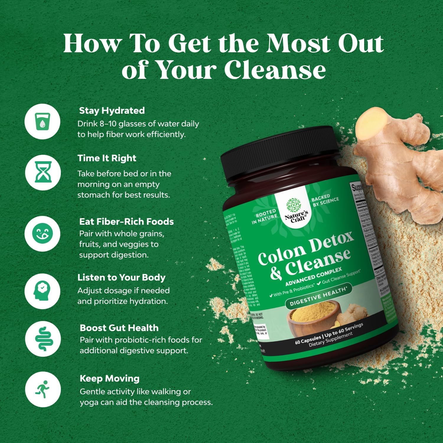 Herbal Colon Cleanse for Women & Men - 15 Day Gut Cleanse Detox for Women & Men with Senna Leaf Cascara Sagrada & Psyllium Husk for Fasting Acting Relief - dailyvitalstore