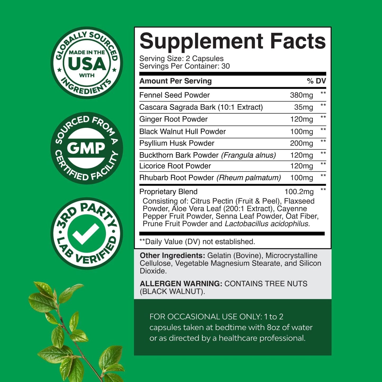 Herbal Colon Cleanse for Women & Men - 15 Day Gut Cleanse Detox for Women & Men with Senna Leaf Cascara Sagrada & Psyllium Husk for Fasting Acting Relief - dailyvitalstore