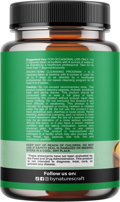 Herbal Colon Cleanse for Women & Men - 15 Day Gut Cleanse Detox for Women & Men with Senna Leaf Cascara Sagrada & Psyllium Husk for Fasting Acting Relief - dailyvitalstore