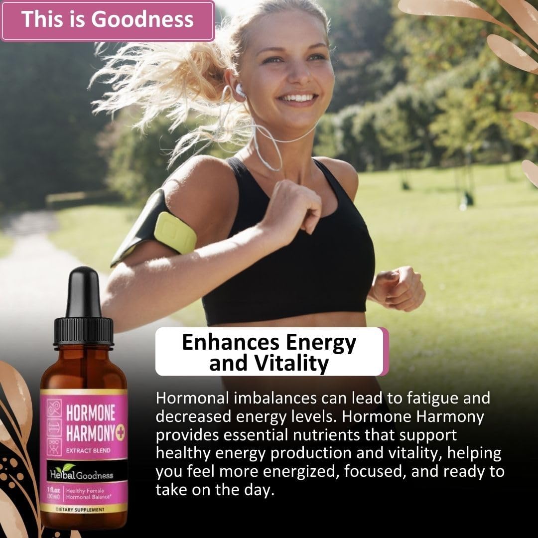 Herbal Goodness Female Support Supplement 1 Fl. oz – Natural Herbal Blend for Women’s Hormonal Health, Energy & Wellness – Adaptogenic Liquid Formula – Non-GMO, Gluten-Free – 1 Bottle - dailyvitalstore