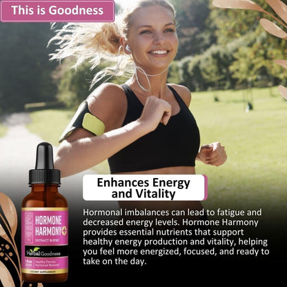 Herbal Goodness Female Support Supplement 1 Fl. oz – Natural Herbal Blend for Women’s Hormonal Health, Energy & Wellness – Adaptogenic Liquid Formula – Non-GMO, Gluten-Free – 1 Bottle - dailyvitalstore
