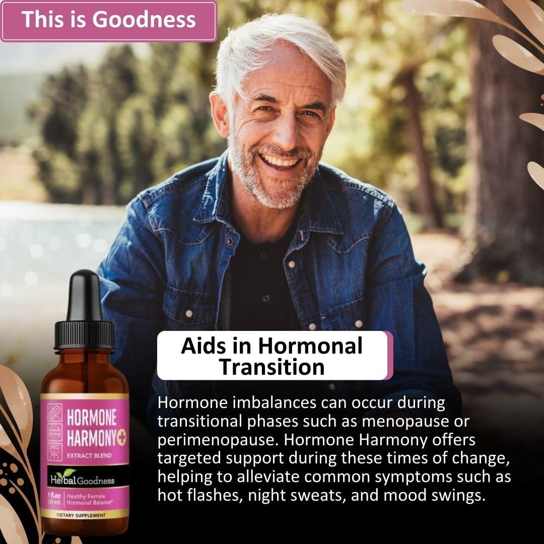 Herbal Goodness Female Support Supplement 1 Fl. oz – Natural Herbal Blend for Women’s Hormonal Health, Energy & Wellness – Adaptogenic Liquid Formula – Non-GMO, Gluten-Free – 1 Bottle - dailyvitalstore