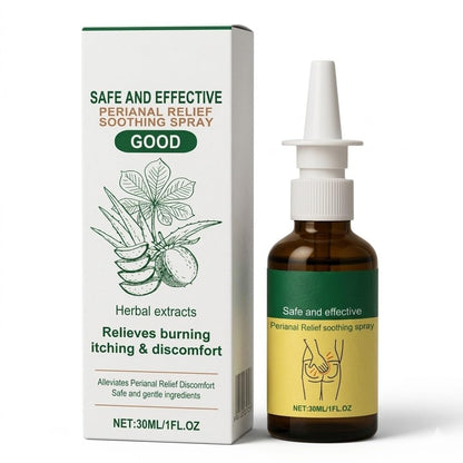 Herbal Hemorrhoid Relief Spray - Fast Acting Relief for Anal Swelling, Itching & Pain, Soothing Perianal Nursing Spray for Discomfort, Natural Plant-Based Formula, 30ML / 1 FL.OZ - dailyvitalstore