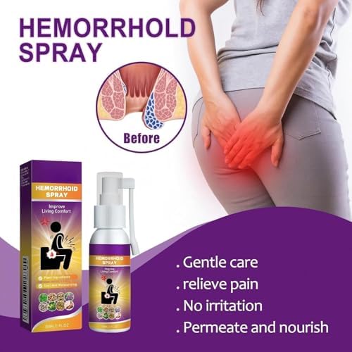 Herbal hemorrhoid Spray relieves Anal Swelling, Pain, itching, discomfort, Repair Meat Ball Broken hemorrhoid Nursing Spray,30ML/1 FL.OZ - dailyvitalstore