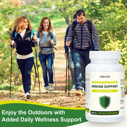 Herbal Immune Support Supplement, Vegan Capsules with Japanese Knotweed, Cat’s Claw, Skullcap & Sanguinolenta, Supports Immune Health & Overall Wellness, Gluten-Free - dailyvitalstore