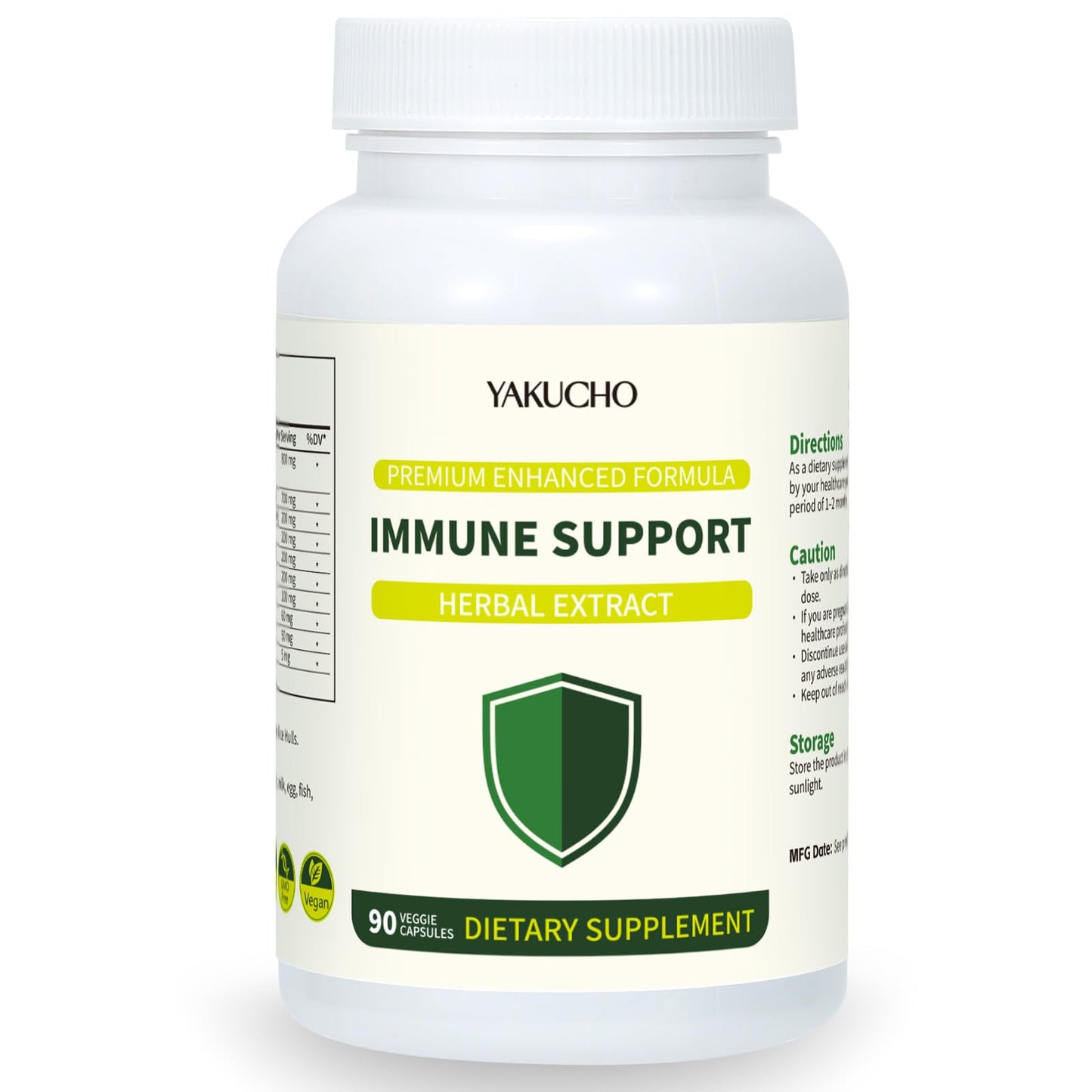 Herbal Immune Support Supplement, Vegan Capsules with Japanese Knotweed, Cat’s Claw, Skullcap & Sanguinolenta, Supports Immune Health & Overall Wellness, Gluten-Free - dailyvitalstore