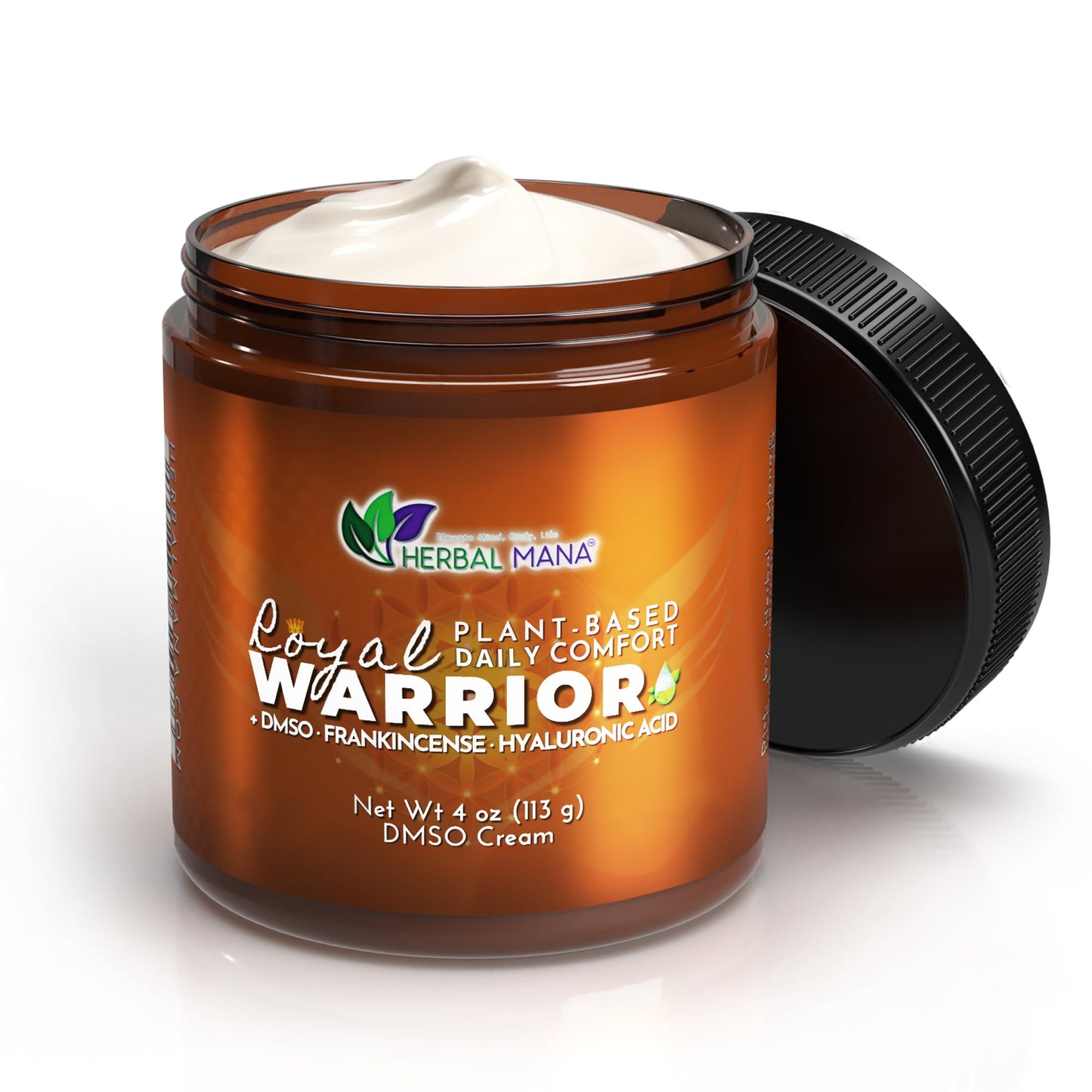 Herbal Mana Frankincense DMSO Body Cream with Magnesium & Hyaluronic Acid | Royal Warrior - dailyvitalstore