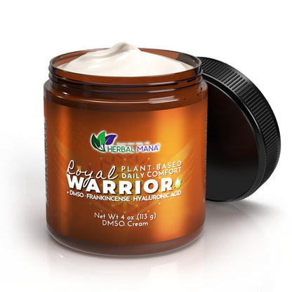 Herbal Mana Frankincense DMSO Body Cream with Magnesium & Hyaluronic Acid | Royal Warrior - dailyvitalstore