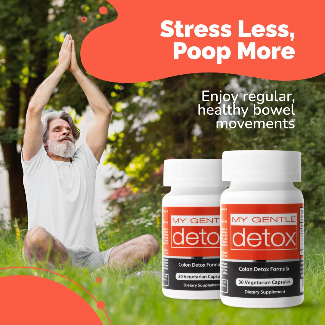 Herbal Nitro My Gentle Detox Cleanse for Women & Men - Poop Pills for Constipation Relief - Overnight Colon Cleanse Natural - dailyvitalstore