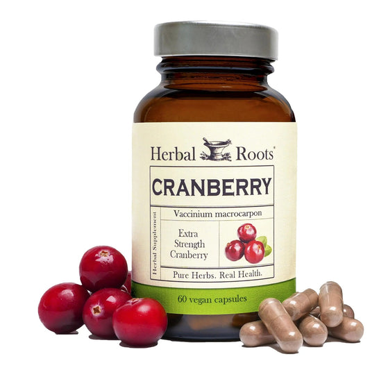 Herbal Roots Extra Strength Cranberry Pills for Women & Men with Organic Nettle | Urinary Tract Health | 60 Vegan Capsules - dailyvitalstore