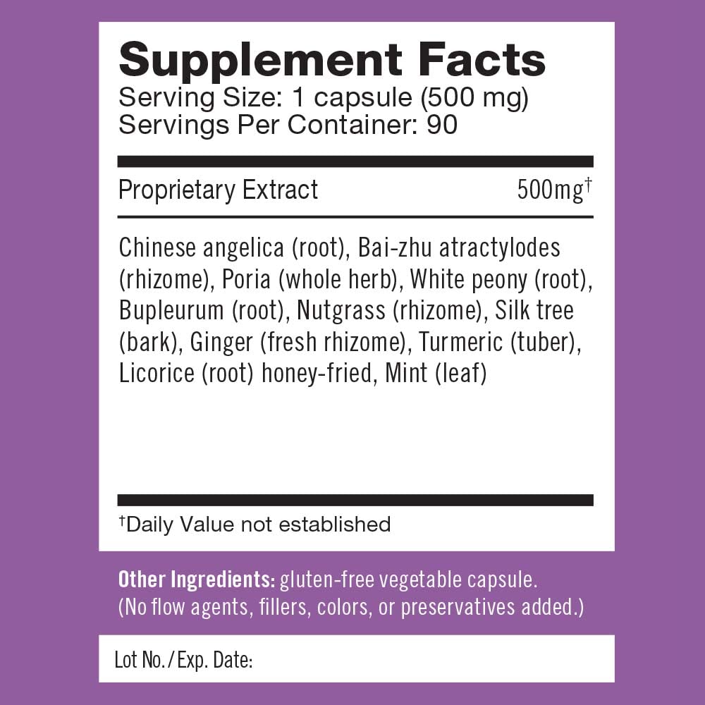 Herbalogic - Decompress MX Herb Capsules - Maximum Stress & Tension Relief - Reduces Anger & Moodiness, Positive Mood Support - Based on the Traditional Chinese Formula Xiao Yao San - 90 Cap Count - dailyvitalstore