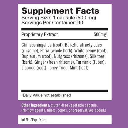 Herbalogic - Decompress MX Herb Capsules - Maximum Stress & Tension Relief - Reduces Anger & Moodiness, Positive Mood Support - Based on the Traditional Chinese Formula Xiao Yao San - 90 Cap Count - dailyvitalstore